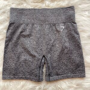 Gymshark Seamless High-Waist Bike Shorts in Heather Gray